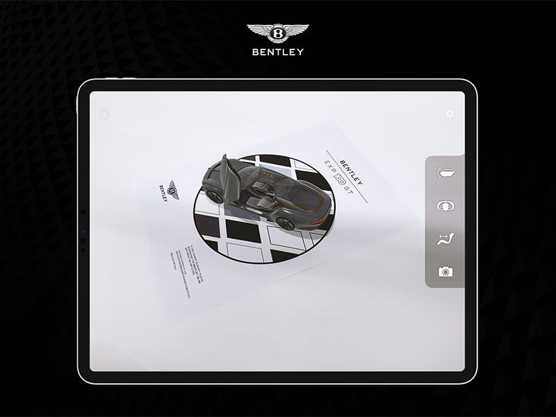 BENTLEY تطوّر تطبيقاً جديداً لاستعراض سيارتها النموذجيةEXP 100 GT